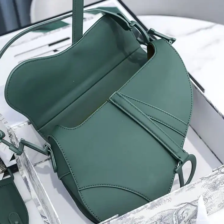 Cheap Dior Saddle Green Ultramatte Calfskin Bag 0421 Luxury